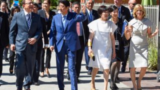 Japan’s prime minister Shinzo ABE visits USC