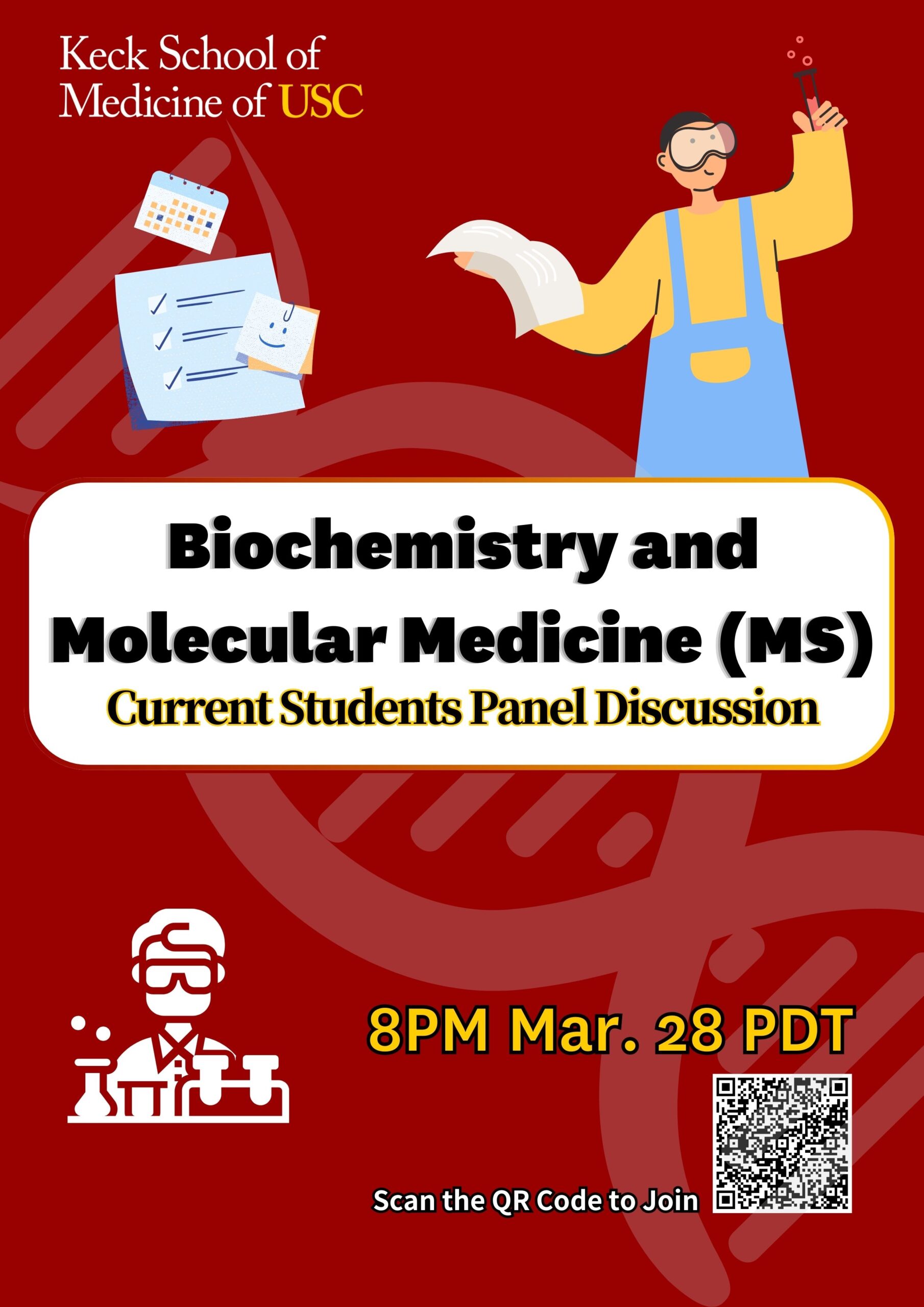 Biochemistry and Molecular Medicine (MS) Current Students Panel Discussion