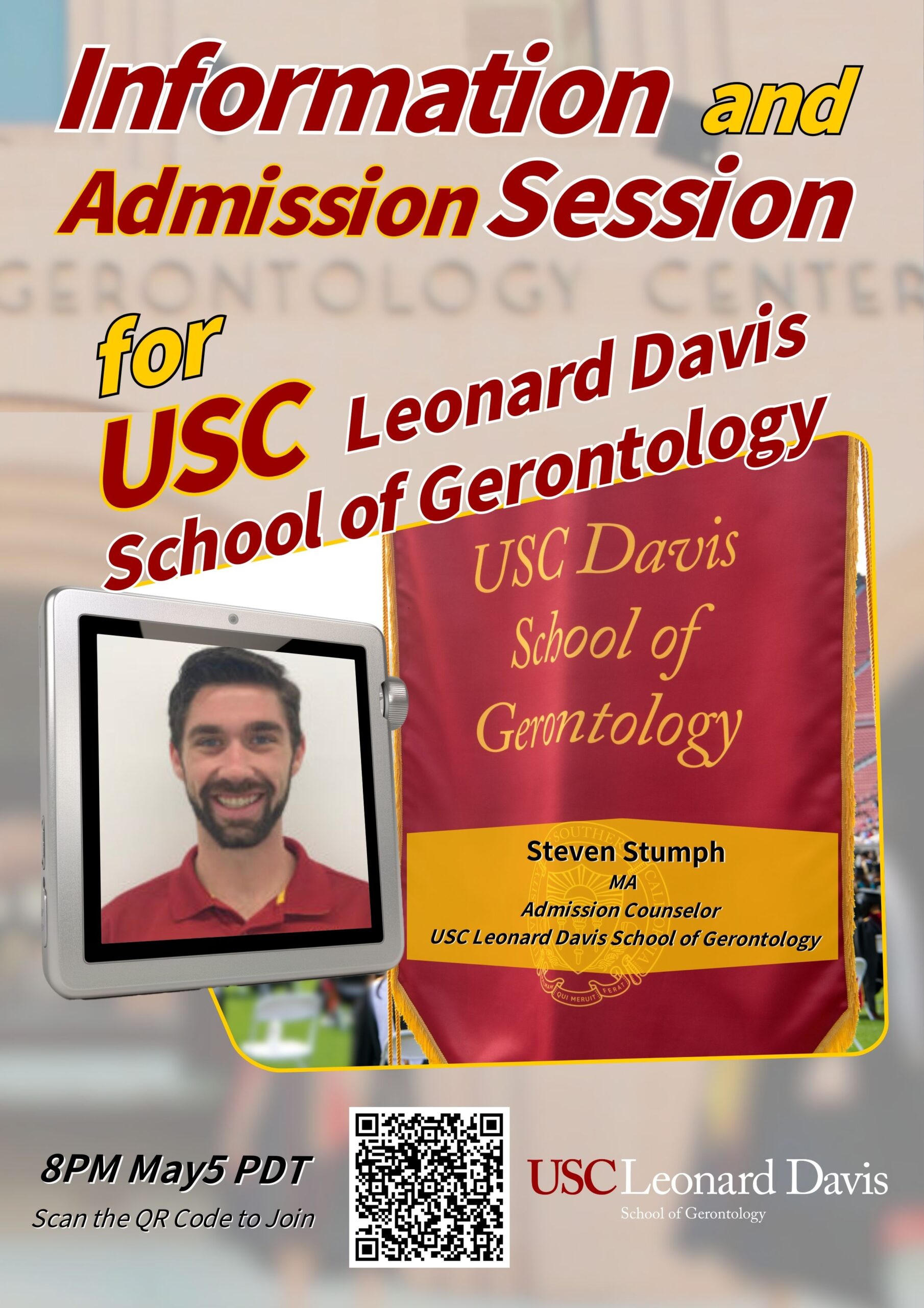 Information and Admission Session for USC Leonard Davis School of Gerontology