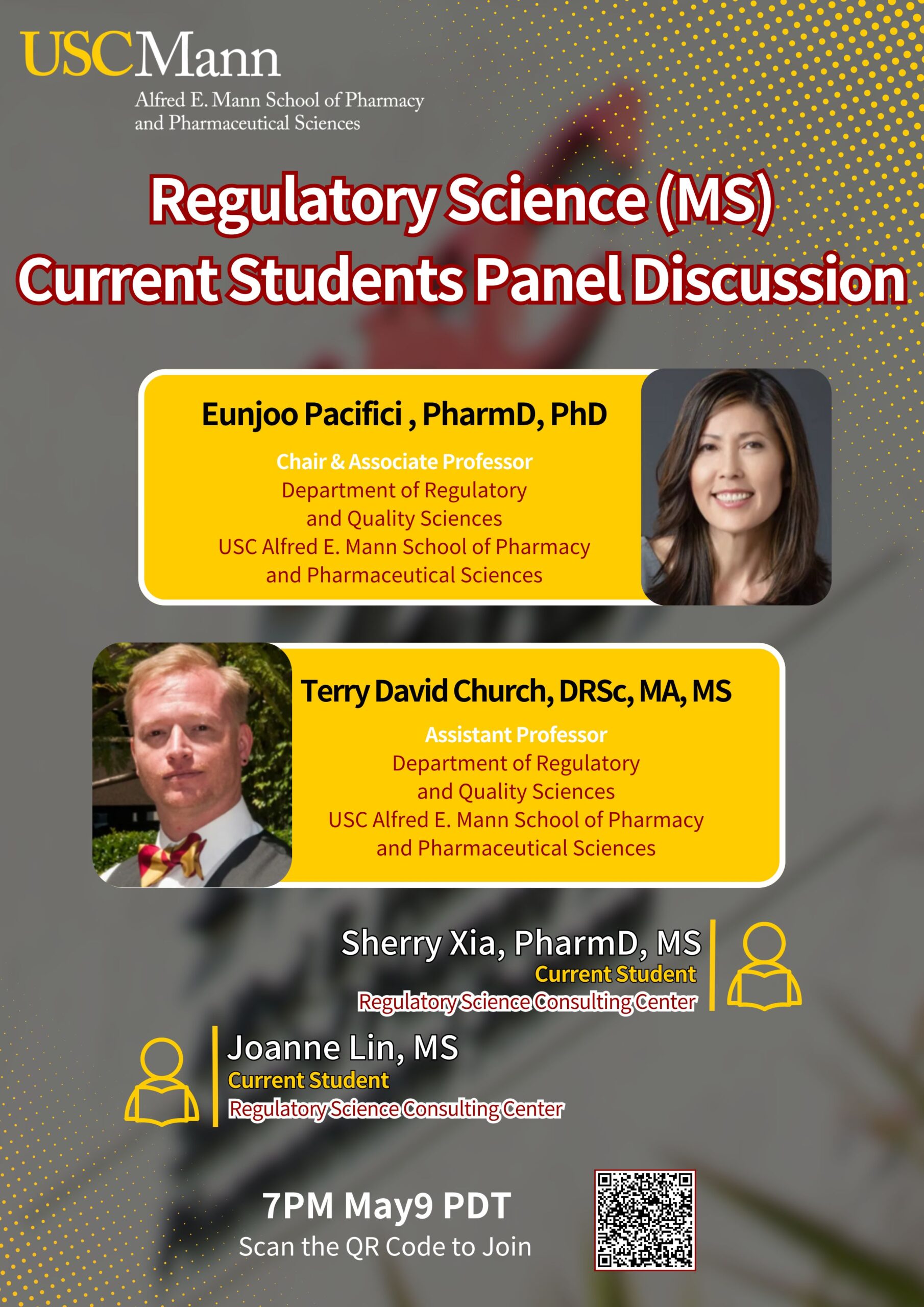 Regulatory Science (MS) Current Students Panel Discussion