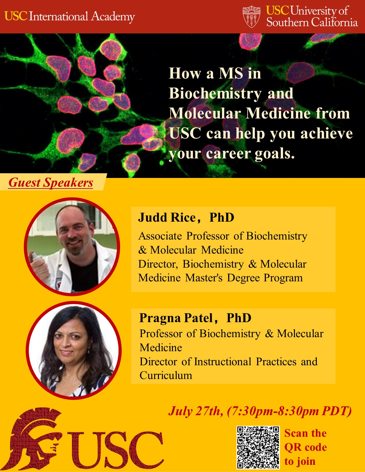 How a MS in Biochemistry and Molecular Medicine from USC can help you achieve your career goals