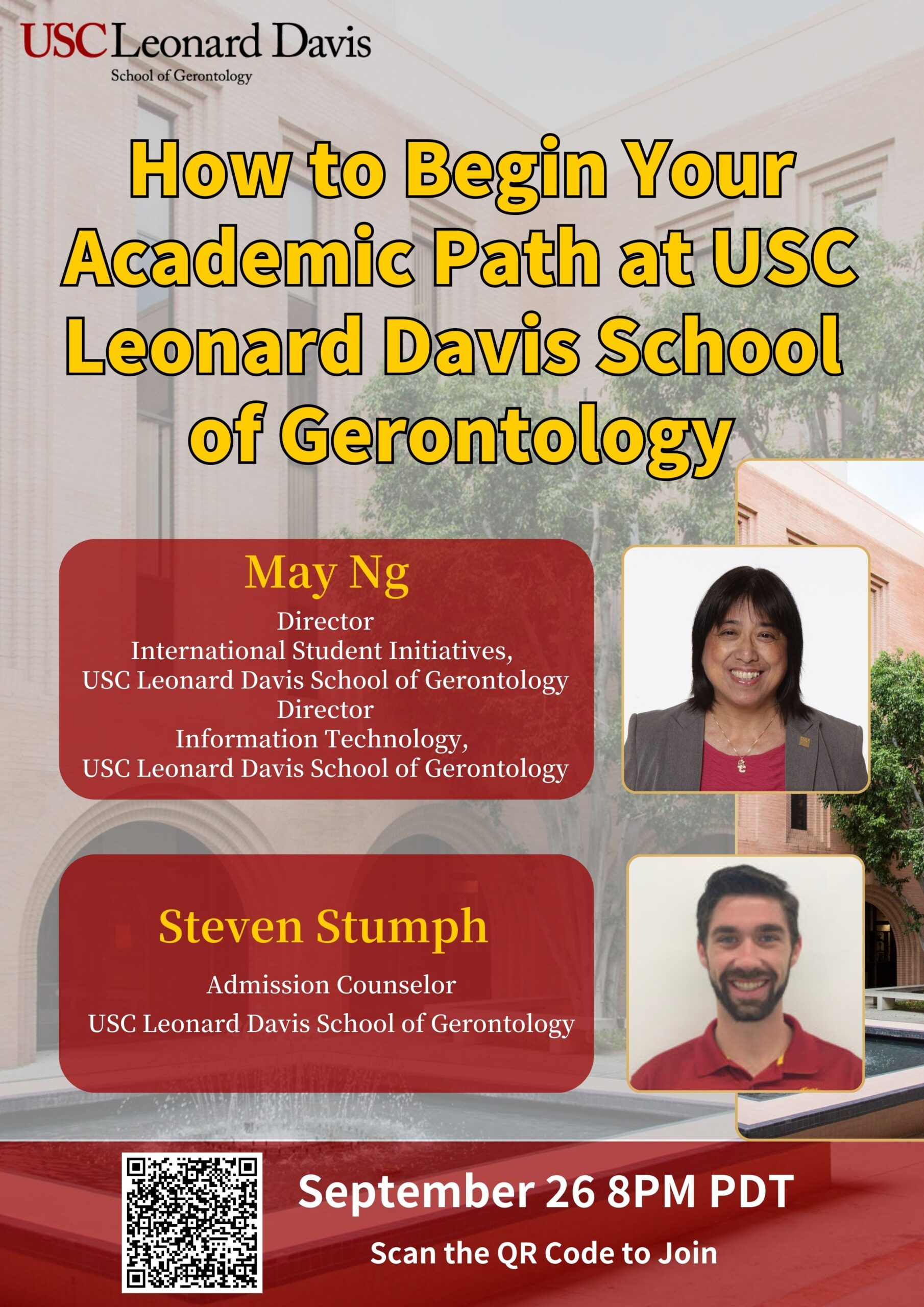 How to Begin Your Academic Path at USC Leonard Davis School of Gerontology