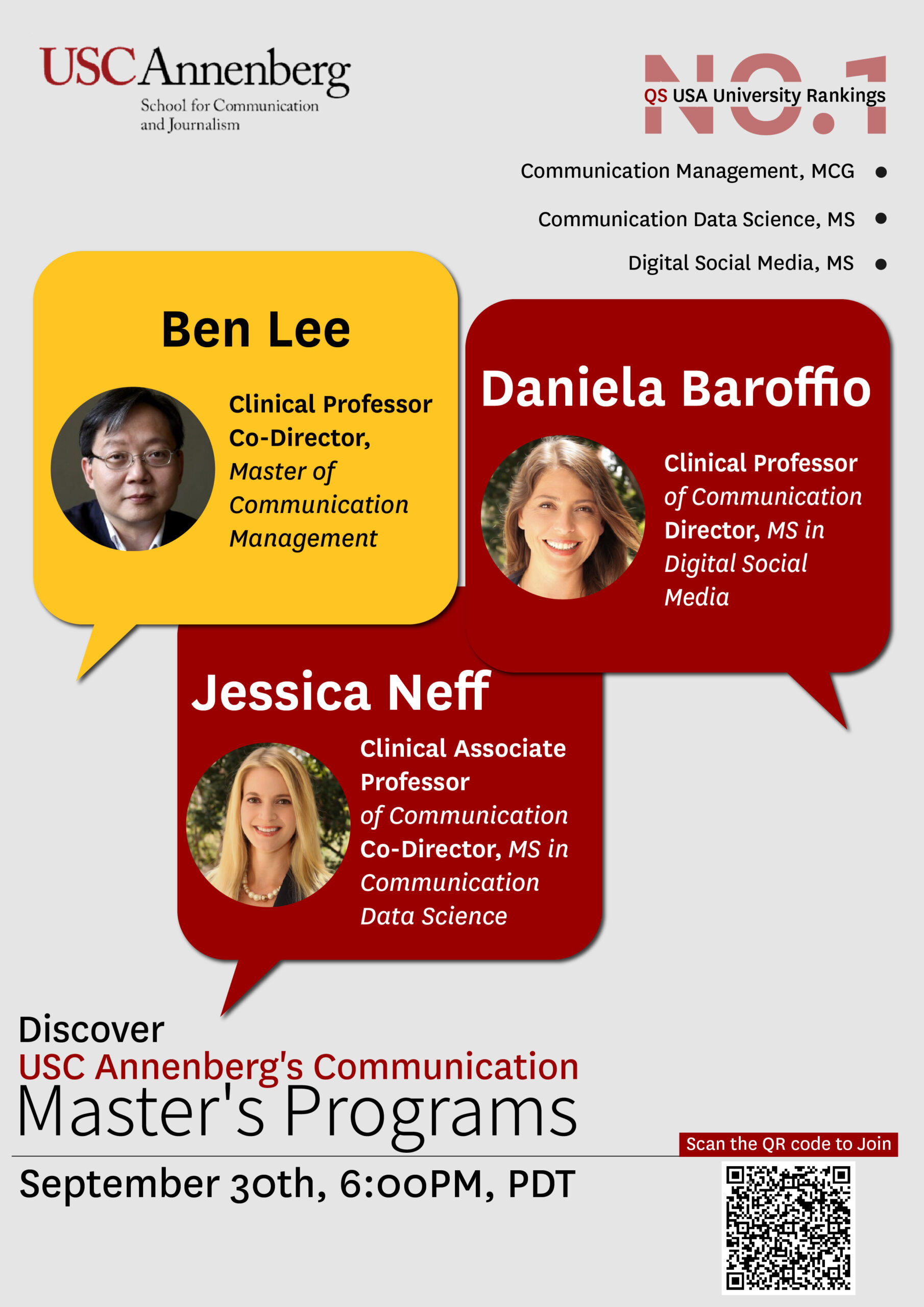 Discover USC Annenberg's Communication Master's Programs