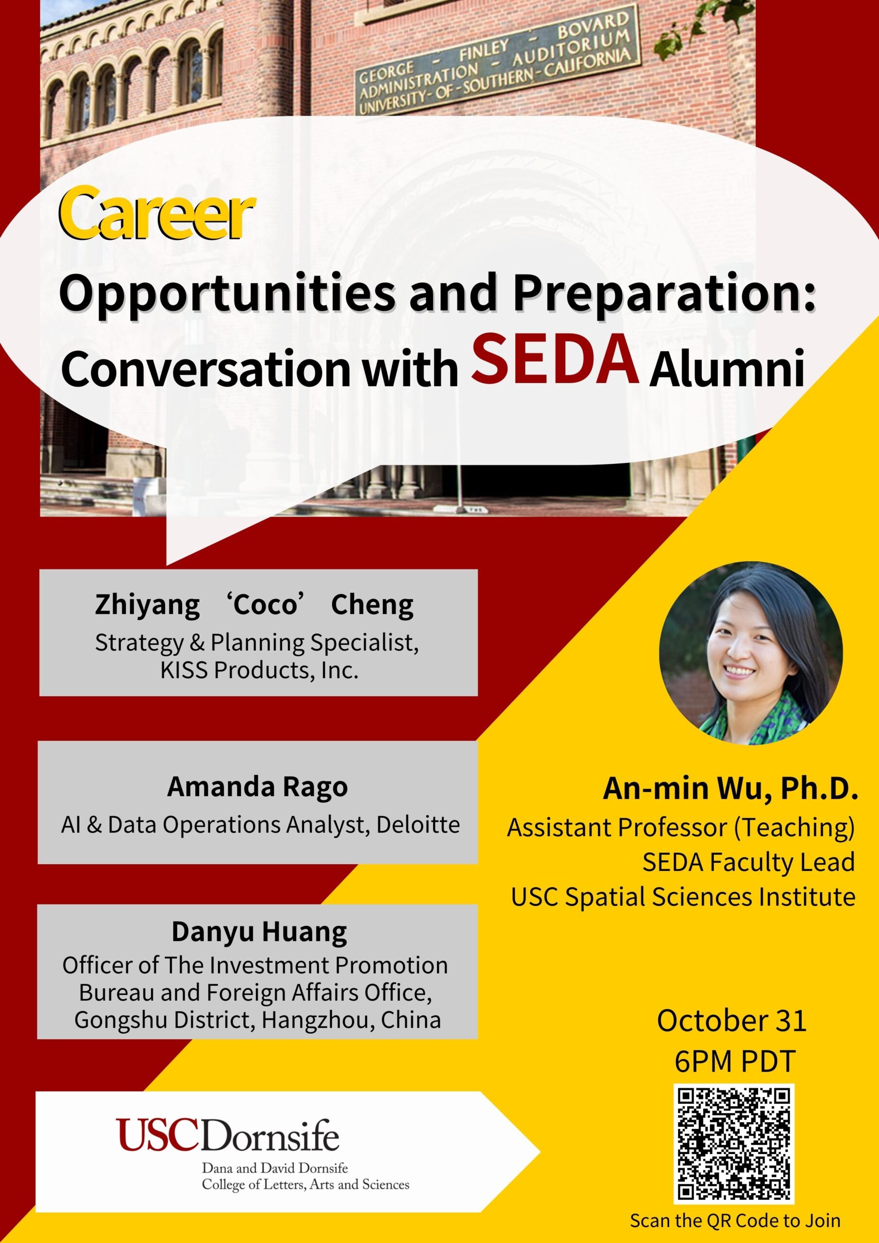 Career Opportunities and Preparation: Conversation with SEDA Alumni