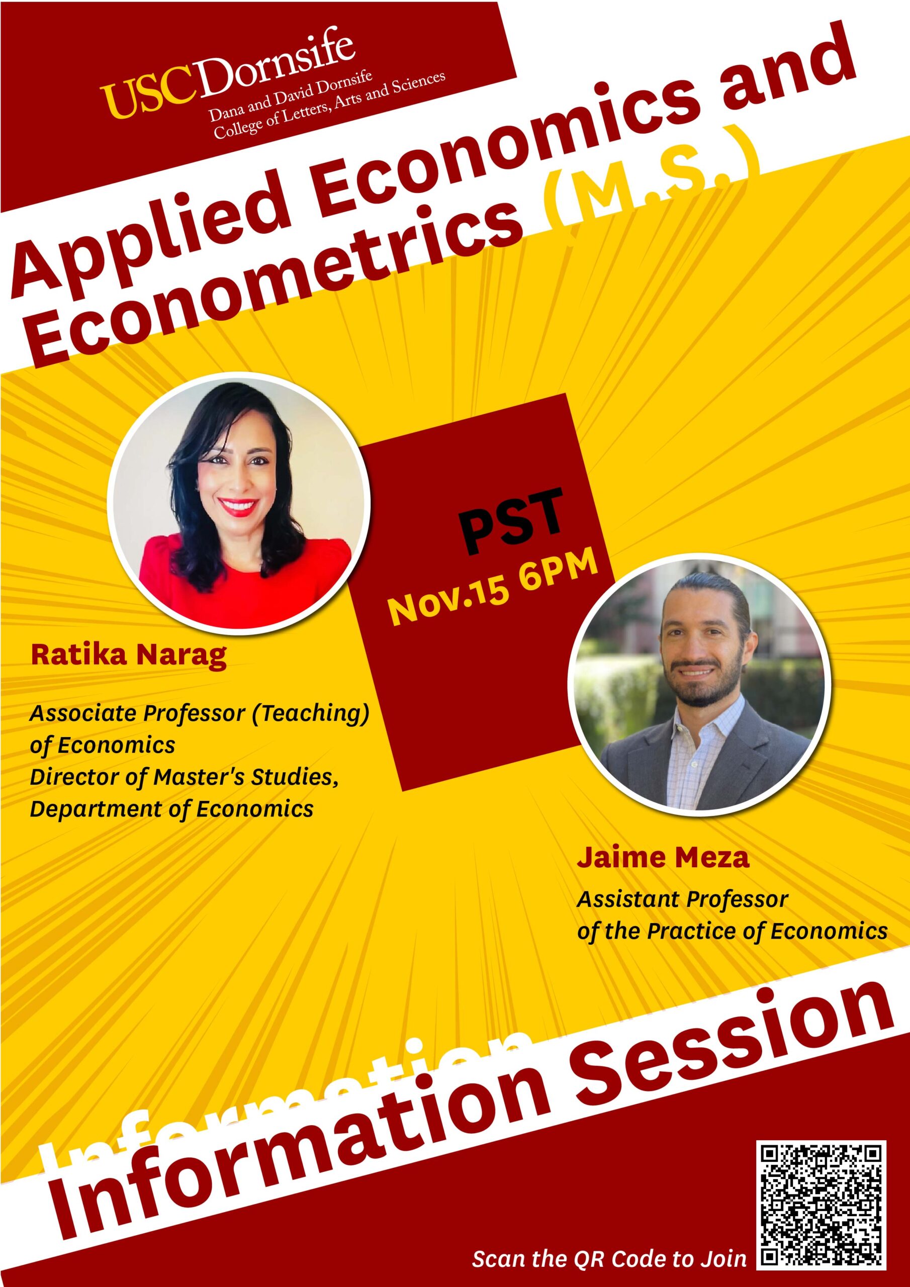 Applied Economics and Econometrics (M.S.) Information Session