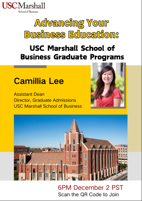 Advance Your Business Education: USC Marshall School of Business Graduate Programs