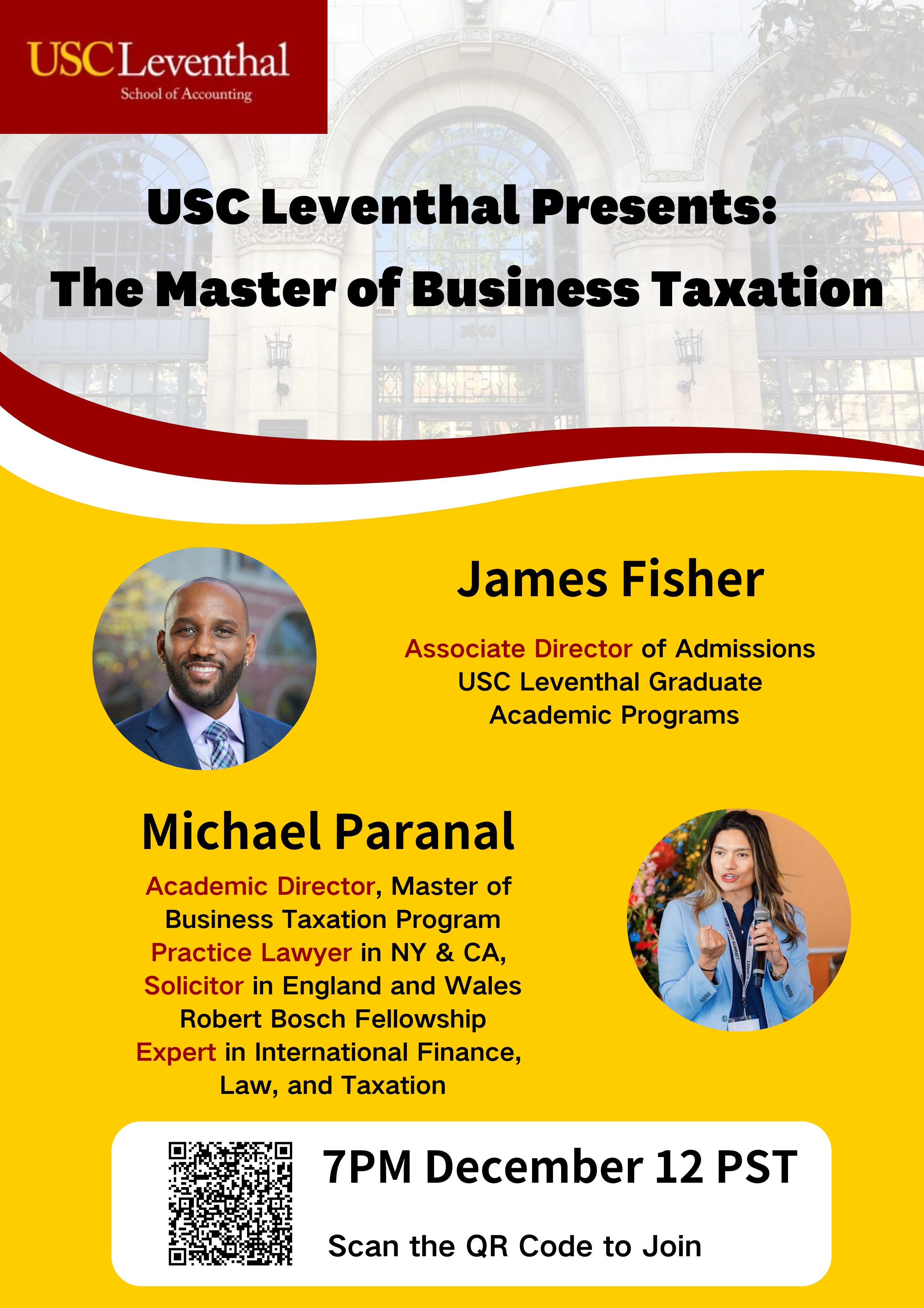 USC Leventhal Presents: The Master of Business Taxation