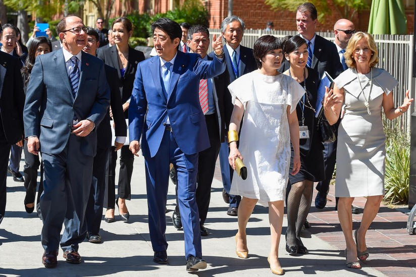 Japans Prime Minister Visits USC